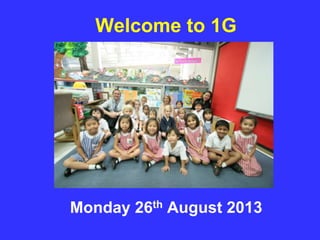 Welcome to 1G
Monday 26th August 2013
 