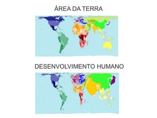 ÁREA DA TERRA
DESENVOLVIMENTO HUMANO
 