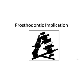 Prosthodontic Implication
95
 