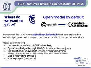 Open learning at UOC Knowledge Action Plan, #OEW2020 | PPT