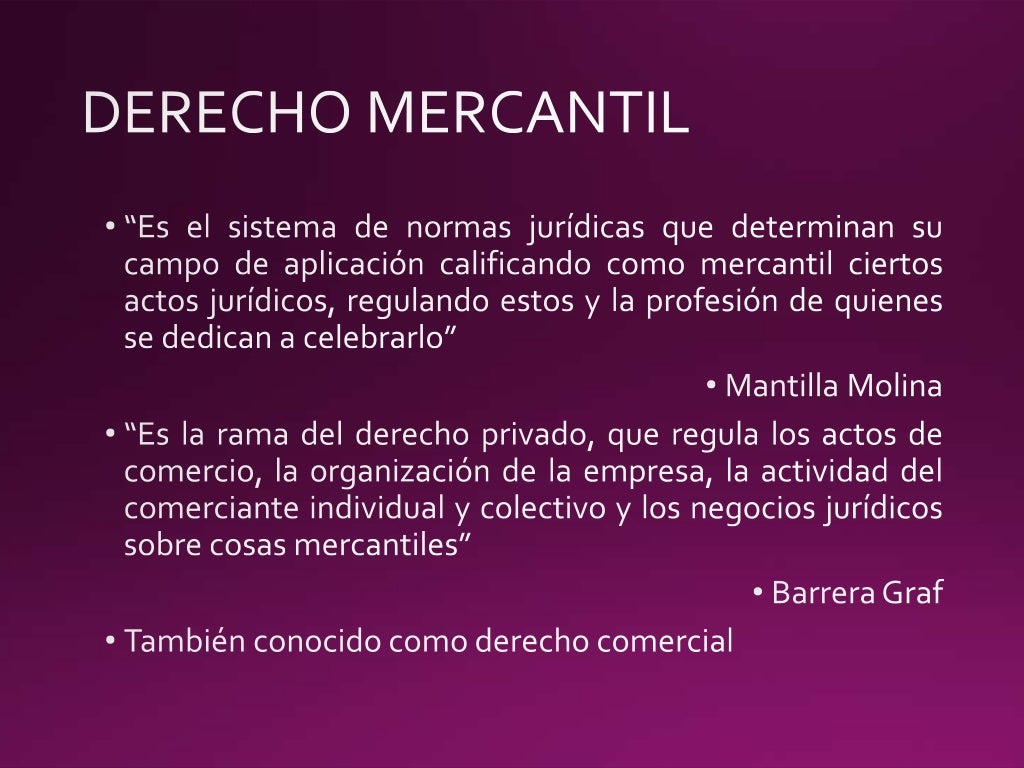 1 generalidades de derecho mercantil