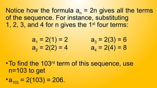 First Instance Formula Understanding Patterns and Sequences in Mathematics: Concepts and ...
