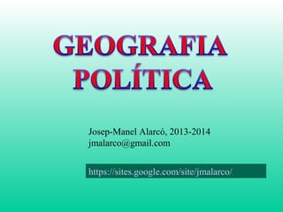 Josep-Manel Alarcó, 2013-2014
jmalarco@gmail.com
https://sites.google.com/site/jmalarco/
 