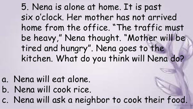 1 give justification to a possible ending to a