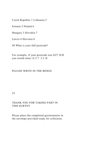 Lithuania Postcode Examples 1 GLASGOW HEALTH AND WELLBEING QUESTIONNAIRE T.docx
