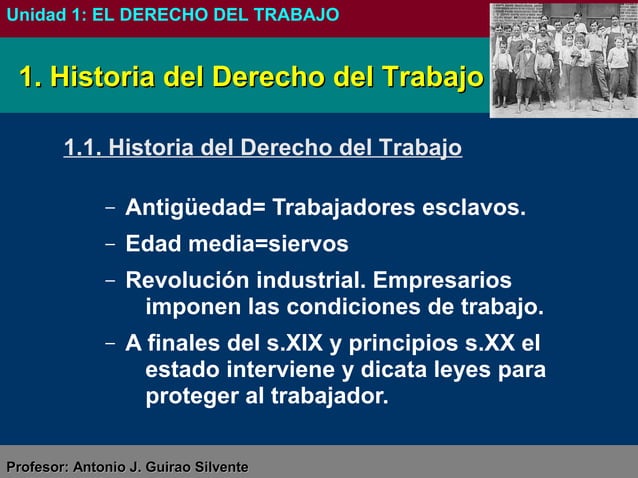 El derecho del Trabajo (FOL grado medio) | PPT