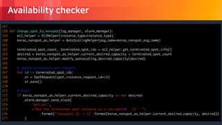 © 2018, Amazon Web Services, Inc. or its Affiliates. All rights reserved.
Availability checker
 