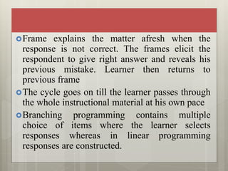 Programed instructional material | PPTX