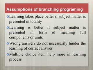 Programed instructional material | PPTX