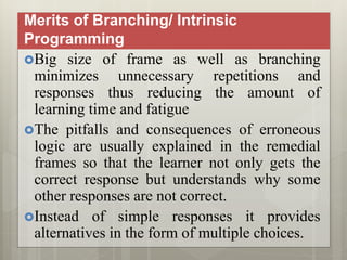 Intrinsic Programming Programed instructional material | PPTX