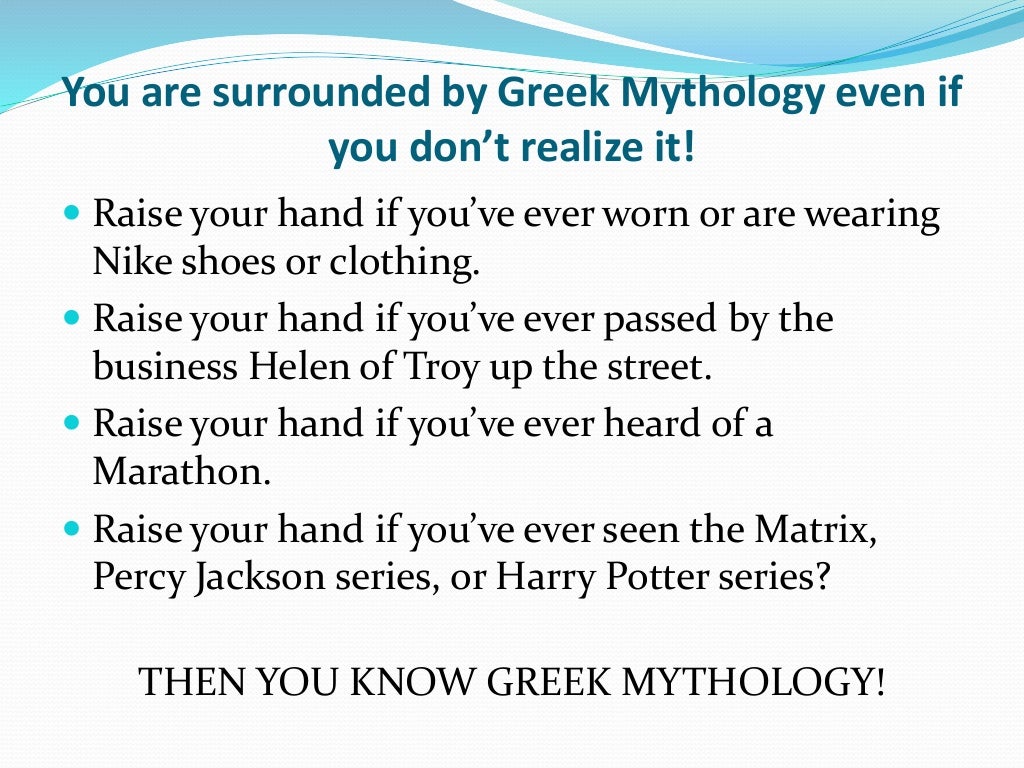 1 greek mythology overview why study myths