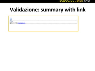 Validazione: summary with link
 