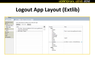 Logout App Layout (Extlib)
 