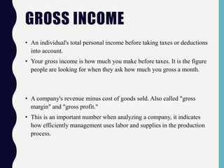 1 gross income | PPT