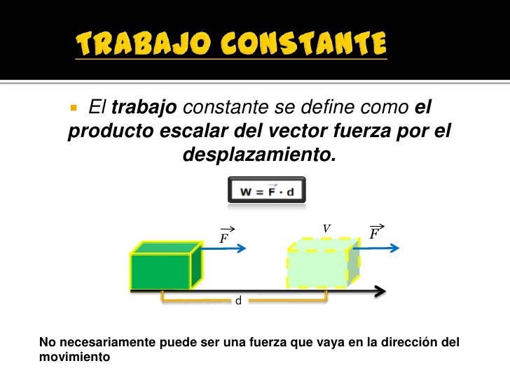 Trabajo constante
