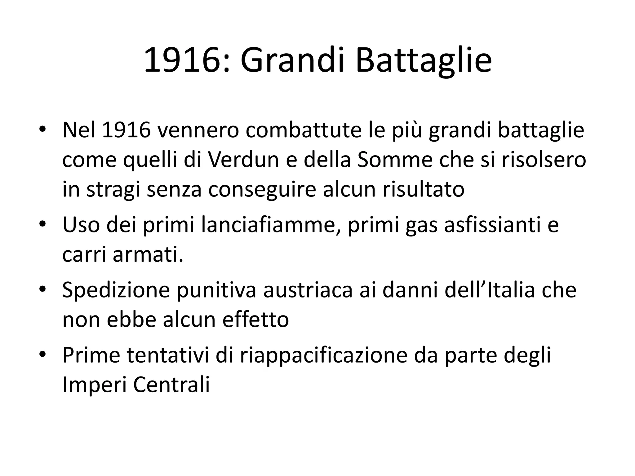 quando inizio la 1 guerra mondiale