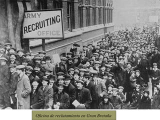 Oficina de reclutamiento en Gran Bretaña   