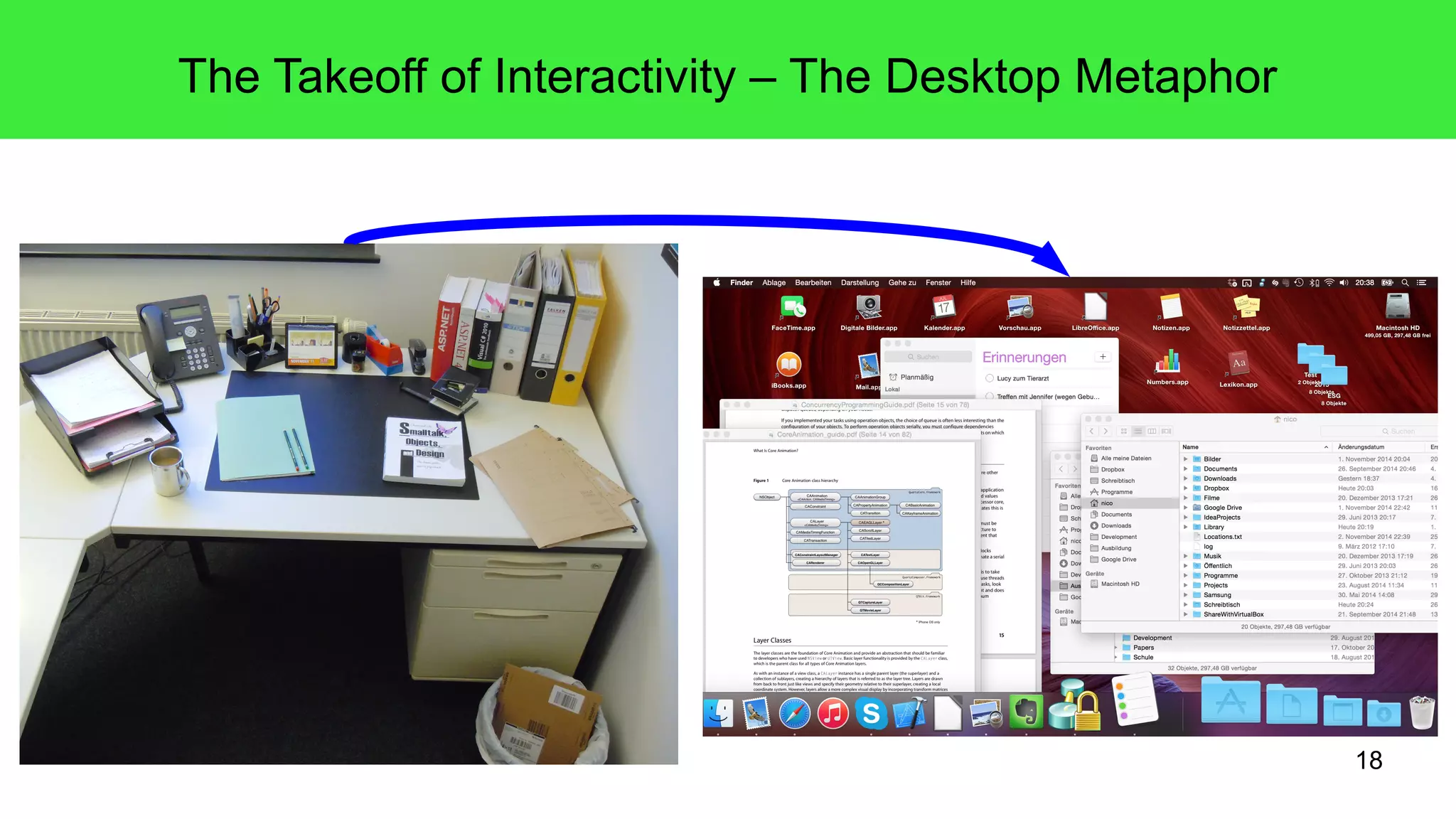 18
The Takeoff of Interactivity – The Desktop Metaphor
 