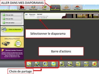 ETAPE 3
Partager, intégrer dans son site
Kizoa
 