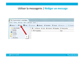 Thunderbird
Utiliser la messagerie | Rédiger un message
 