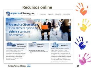 Recursos online




#1HackParaLosChicos              14
 