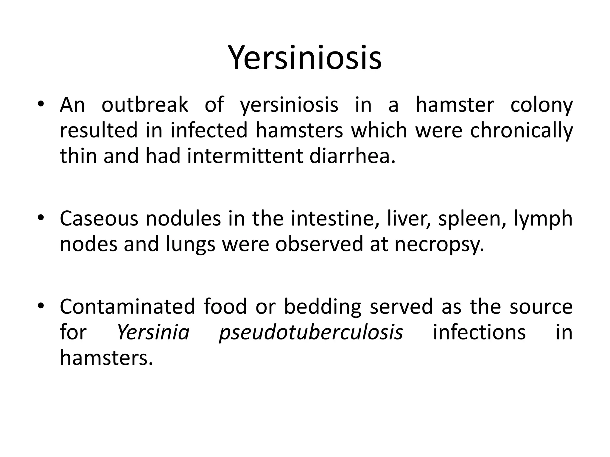 View of Hamster - Bacterial, Viral, Mycotic, Parasitic and Non infectious ...