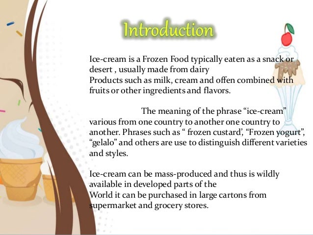 Business Studies Ice Cream Presentations Business Studies Ice Cream Presentations