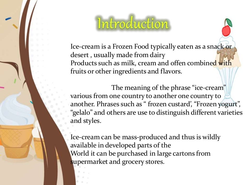 Business Studies Ice cream Presentations