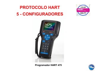 Programador HART 475
PROTOCOLO HART
5 - CONFIGURADORES
 