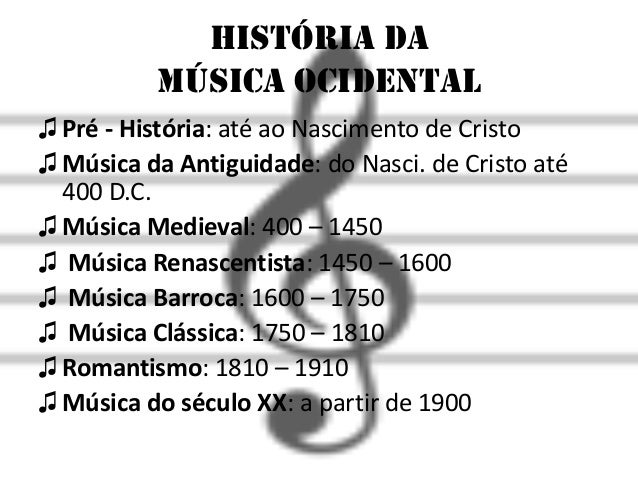 Historia da musica
