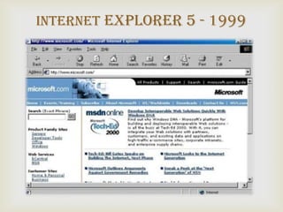 Internet Explorer 5 - 1999

           
 