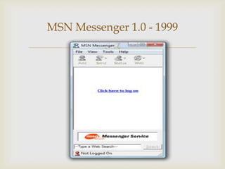 MSN Messenger 1.0 - 1999
          
 