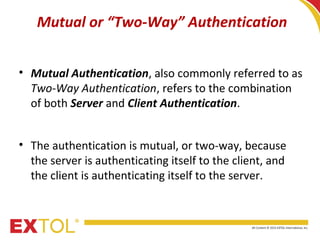 SSL Communication and Mutual Authentication | PPT