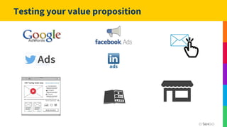 Testing your value proposition
 