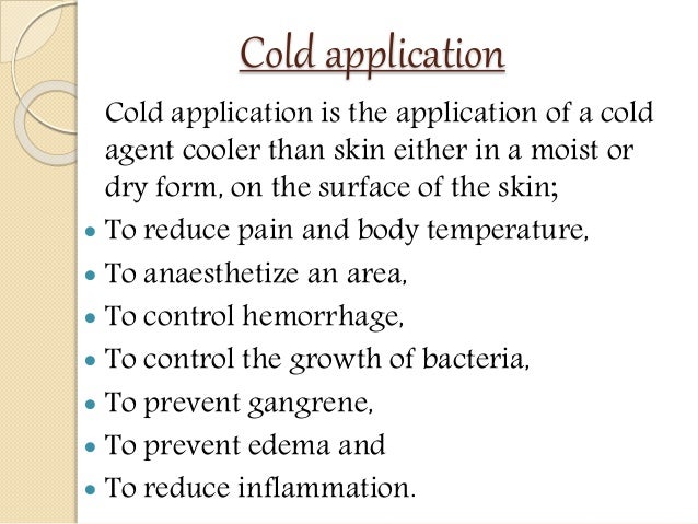 Hot Cold Application