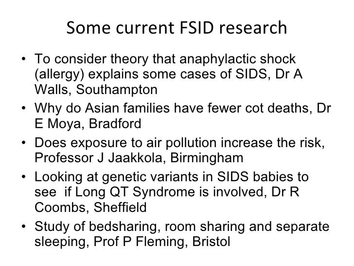 How can we reduce the risk of cot death?
