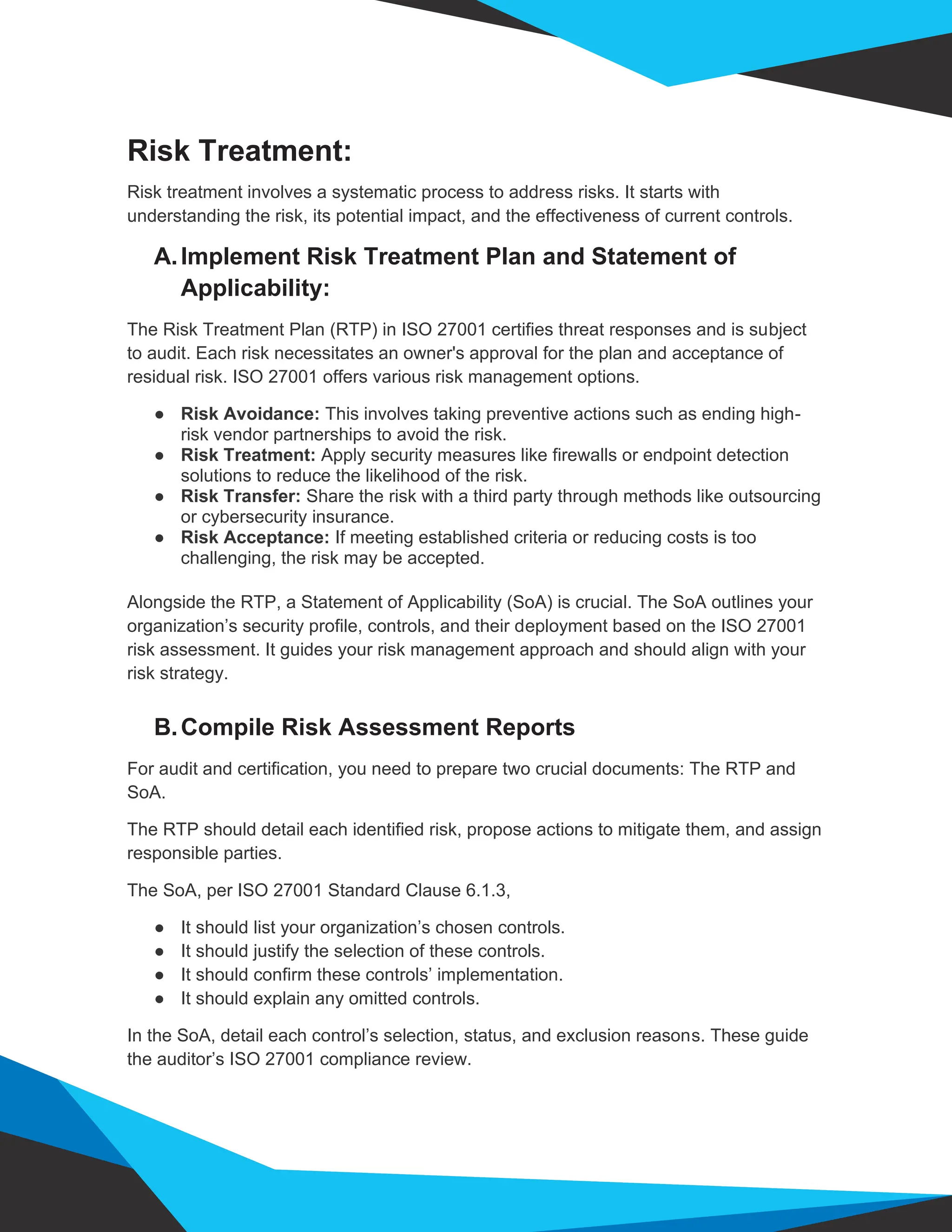 How to Conduct an ISO 27001 Risk Assessment That Works | PDF