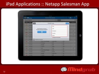 iPad Applications :: Netapp Salesman App




52
 