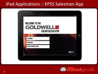 iPad Applications :: KPSS Salesman App




54
 