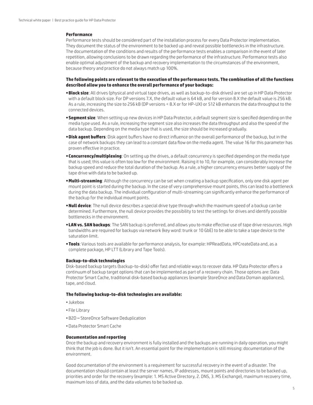 HPE Data Protector Best Practice Guide