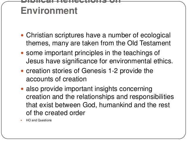 christian environmental ethics essay