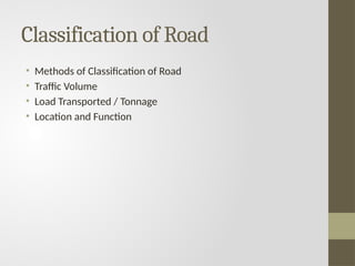 Introduction to Highway Engineering - Civil Engineering | PPTX
