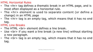 HTML? What is Hyper Text Mark Up Language | PDF | Web Design and HTML ...