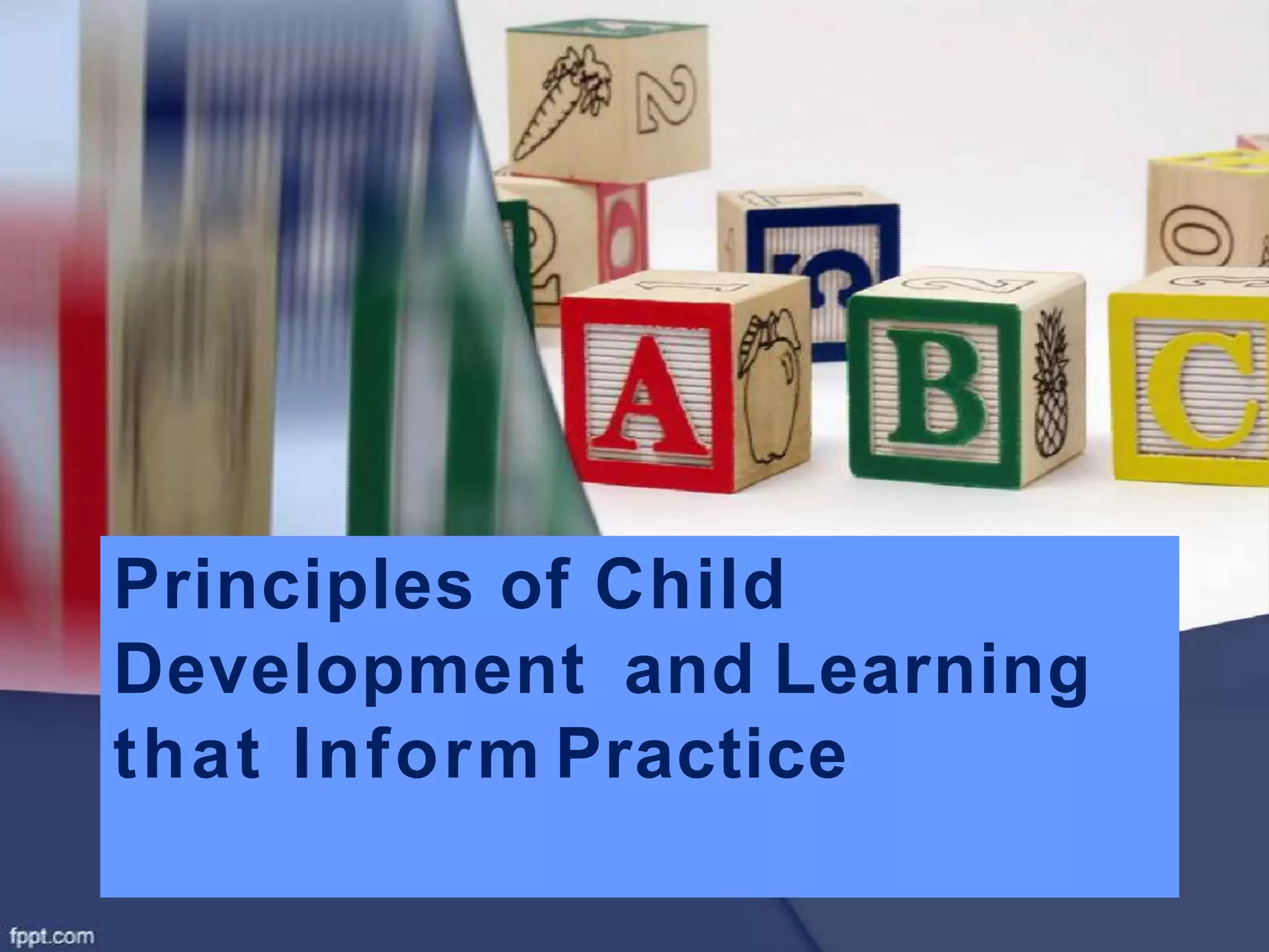 Principles of Child
Development and Learning
that Inform Practice
 