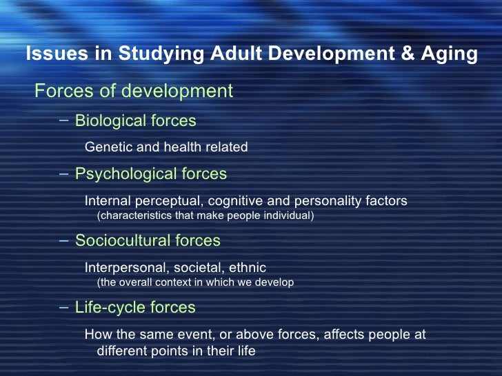 1 HUS 133 Adult Development and Aging
