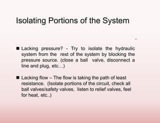 1 hydraulic troubleshooting | PPT