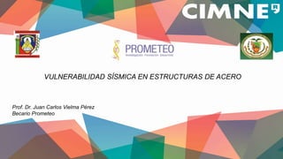 VULNERABILIDAD SÍSMICA EN ESTRUCTURAS DE ACERO 
Prof. Dr. Juan Carlos Vielma Pérez 
Becario Prometeo 
 