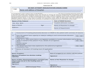 Do Not Attempt Cpr Form.pdf icmr consensus guidelines on ‘do not attempt | PPTX