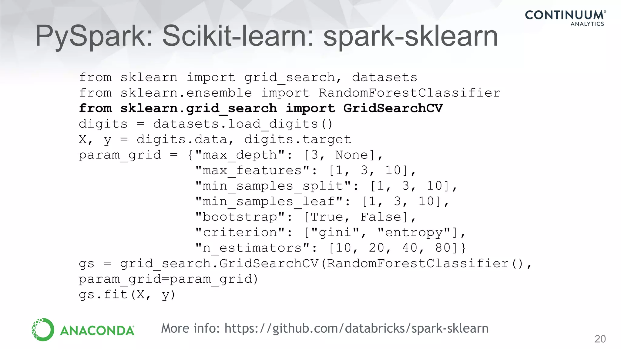Connecting Python To The Spark Ecosystem | PDF