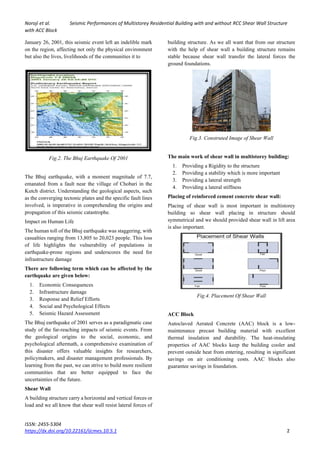 Seismic Performances of Multistorey Residential Building with and ...